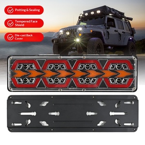 Nouveau feu arrière de camion à <span class=keywords><strong>LED</strong></span> dynamique à lentille transparente 24V avec étanchéité nanométrique pour la modification et le remplacement de camions - Product Image 3