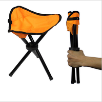 Tabouret de pêche pliable triangulaire personnalisé en gros avec étui gratuit pour le camping