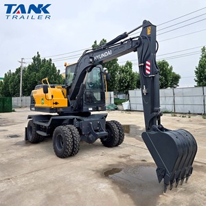 Excavadora de Ruedas <span class=keywords><strong>HYUNDAI</strong></span> HW80G Original, Máquina Excavadora de Alta Eficiencia en Stock - Product Image 1
