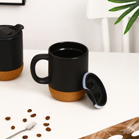 Mug en céramique personnalisé avec logo créatif, cadeau, tasse à lait, café, thé, mug en céramique avec bouchon en liège, cadeaux promotionnels pour le bureau, la maison, l'intérieur