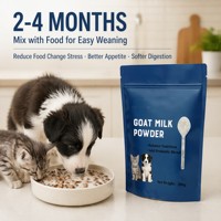 Poudre de lait de chèvre VitaFit pour chiots et chatons - Haute teneur en protéines, soutien immunitaire, compléments alimentaires pour la santé des animaux de compagnie, enrichi en colostrum
