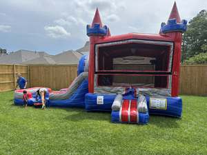 Château gonflable commercial en PVC léger, le plus vendu, pour usage humide/sec, idéal pour les locations de fêtes, capacité maximale 12 personnes - Product Image 2