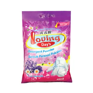 4kg oem customized formula soap detergent laundry powder making powder detergent laundry soap washing powder in 4kg bags