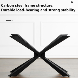 Luxury Modern Dining Room Table With Carbon Steel Frame Durable Load-Bearing Rock Slab Countertop Wholesale Furniture - Product Image 4