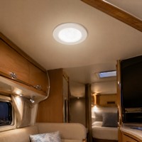 DAMAVO 12-24V/36V Éclairage intérieur LED pour véhicule, plafonnier encastré, conforme aux normes de sécurité, étanche IP53, ABS anti-UV, pour camping-car