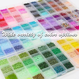 Oferta Especial: Cuentas de Vidrio de 2mm en 48 Colores para Kits de Fabricación de Joyería, Manualidades, Collares y Pulseras - Product Image 5