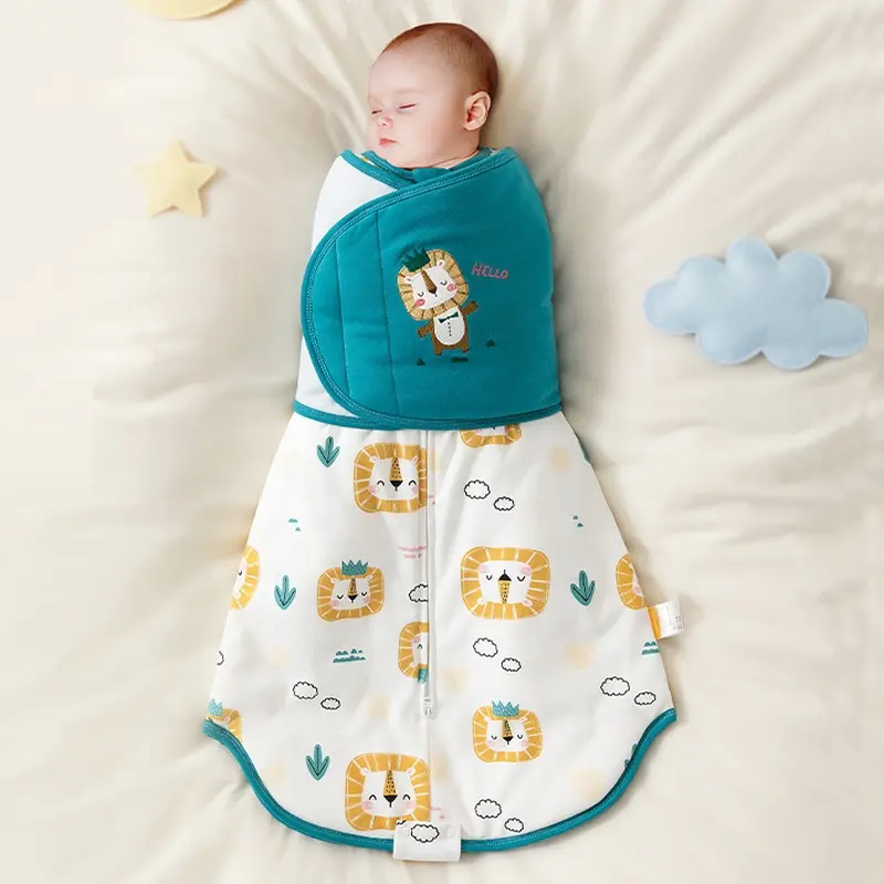 Care Baby Acquire Warm Constant Temperature Technology Cartoon Pattern Baby Prevent Startle Sleeping Bag