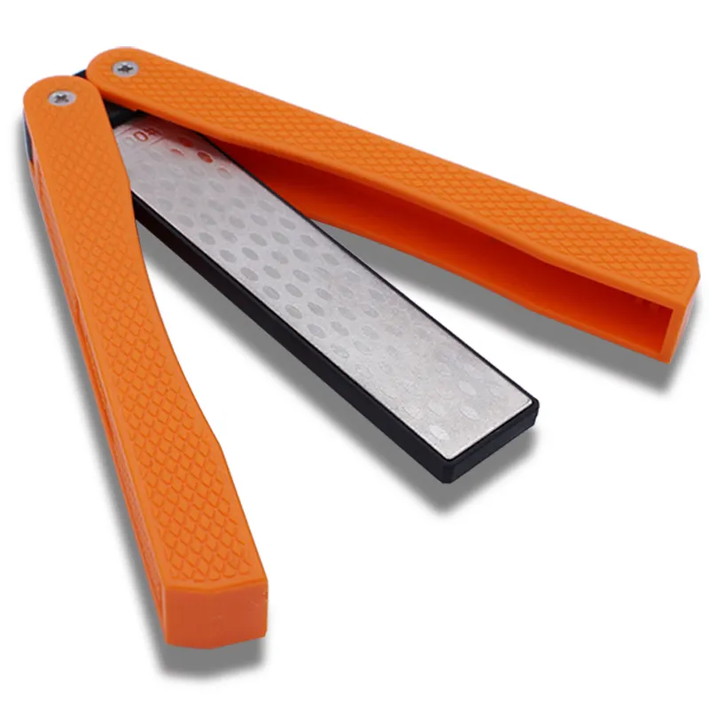 Coarse Grinding Foldable Outdoor Gear Handheld Knife Sharpening Stone for Sissors