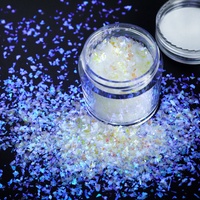 Vente en gros paillettes holographiques brillantes Nail Art décoration haute étincelante en forme de diamant paillettes Aurora poudre à ongles