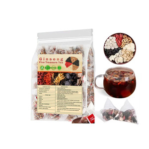Factory wholes Five Treasure Ginseng Health <b>Tea</b> Bags 100% Pure High Grade 30-count Low MOQ Custom Blends Natural Energy Vitality - Product Image 1