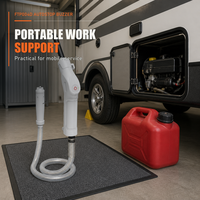 Pompe de transfert de carburant à capteur d'arrêt automatique, connectée par Type-C, alimentée par piles AA, avec pinces crocodiles, pour services de camping-cars et équipements de secours