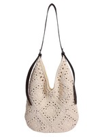 Sac tissé élégant et artistique, grande capacité, décontracté, à porter à l'épaule ou sous le bras, pour la plage et les vacances, sac de couture vintage durable avec fermeture éclair