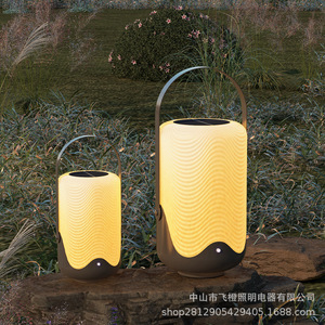 Outdoor Solar <b>Rechargeable</b> LED Table <b>Lamp</b> Waterproof Iron Garden Patio Balcony Camping Ambient Light - Product Image 4