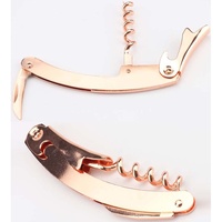 Ensemble de shaker à cocktails en cuivre 9 pièces, outils de bar en or rose avec doseur, passoire, pilon, tire-bouchon, kit de barman professionnel