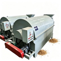 Séchoir à tambour en acier de 500 kg à longue durée de vie pour la séchage de sciure de bois, de paille et de coques de riz