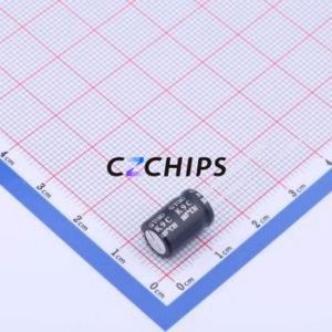 Condensador Electrolítico de Aluminio de Montaje Pasante EGT337M1EF12RR, Componente de Montaje Pasante (THT), D8xL12mm 330uF 20% 25V 3.5mm - Product Image 2