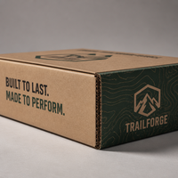 Boîte en carton ondulé kraft brun écologique avec logo personnalisé, boîte d'expédition recyclable pour colis aériens, emballage cadeau durable