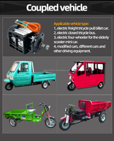 Moteur CC sans balais 2500W à couple élevé, IP54, bobinage entièrement en cuivre, fixation par bride pour kit de conversion de trike, quad électrique, véhicule utilitaire
