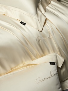 Luxury Beige 100% Egyptian Cotton 4 Piece Bedding <strong>Set</strong>, Soft Breathable <strong>Complete</strong> <strong>Bed</strong> <strong>Set</strong> with Duvet Cover, Fitted Sheet - Product Image 5