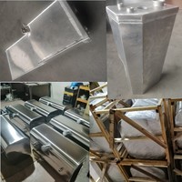 Nouveau réservoir de carburant diesel en aluminium pour camion, sur mesure, avec ports et fixations, certifié ISO9001 pour les commandes en gros
