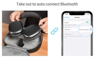 WiWU-funda inteligente <span class=keywords><strong>2022</strong></span> para Airpods Max, estuche de viaje con modo de reposo y conexión automática, bolsa de almacenamiento impermeable para auriculares - Product Image 4