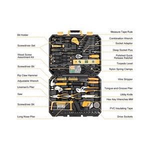 128 Piece Socket Wrench Auto Repair Tool Combination Package Mixed Tool Set Hand Tool Kit
