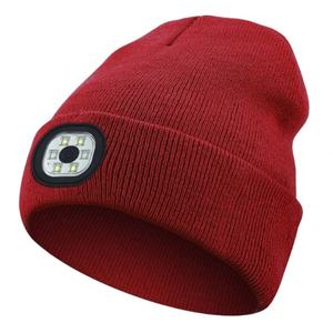 Bonnet tricoté unisexe personnalisé avec logo brodé, couleur unie, en cachemire et acrylique, pour homme et femme, idéal pour l'hiver - Product Image 5