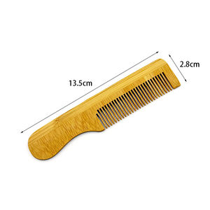 Ensemble de peignes en bois ovales de poche, <span class=keywords><strong>prix</strong></span> d'usine, vente chaude, pochette, peigne en bois, long manche en bambou, brosse à raser pour barbe, <span class=keywords><strong>massage</strong></span> - Product Image 3