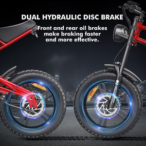 Bicicleta Eléctrica Hidoes B6 con Llantas Gruesas de 20 Pulgadas, 1200w, Velocidad Máxima de 50km/h, Voltaje de 48v, Capacidad de Batería de 15ah, Disponible en Almacenes del Reino Unido, la UE y EE. UU. - Product Image 3