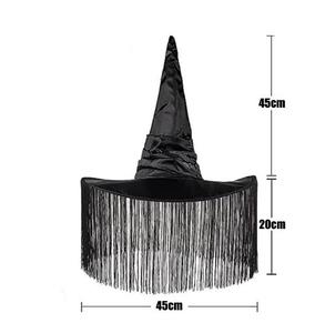 Sombrero <span class=keywords><strong>de</strong></span> Bruja <span class=keywords><strong>de</strong></span> Halloween, Decoración Gótica <span class=keywords><strong>de</strong></span> Maldición Oscura, Accesorios <span class=keywords><strong>de</strong></span> Cosplay para Mujeres y Hombres, Material <span class=keywords><strong>de</strong></span> Poliéster <span class=keywords><strong>de</strong></span> Moda, Nuevo Accesorio, Trajes <span class=keywords><strong>de</strong></span> Primera Calidad - Product Image 6