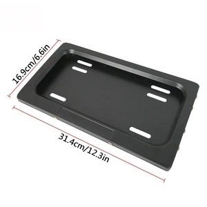 Nouveau design, spécifications américaines, cadre de plaque d'immatriculation électrique double, support de plaque d'immatriculation rabattable pour voiture - Product Image 4