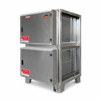 Purificateur de fumée d'huile ESP pour cuisine commerciale, précipitateur électrostatique en acier inoxydable, volume d'air élevé pour camion de restauration