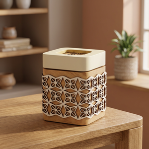 ALAN TRADERS Luxury Wood Eco-friendly Sandalwood Scented Home Fragrance <b>Incense</b> <b>Burner</b> Flower <b>Cone</b> Holder Ash Catcher Stick - Product Image 1