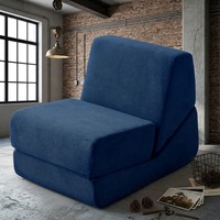 Canapé-lit convertible en tissu peluche jaune, canapé-lit pliable, fauteuil d'appoint moderne et minimaliste pour chambre et appartement
