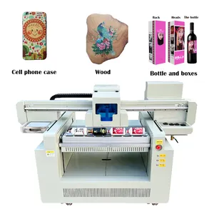 Impresora Uv A3 de cama plana, máquina de impresión de inyección de tinta Digital, vidrio, Metal, Mini Led 6090 Tx800 Xp600