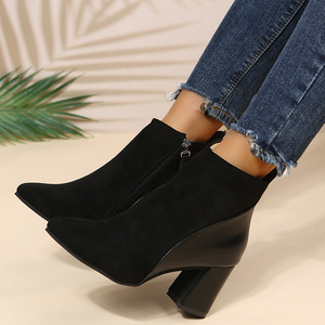 Nieuwe Stijlen Dameslaars 2023 Hoge Kwaliteit Chuck 6.5Cm Hak Laarzen Voor Vrouwen Big Size - Product Image 3