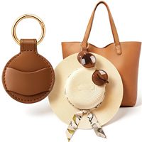 Clip magnétique en cuir PU YY pour suspendre des lunettes de soleil, clip élégant pour chapeau, idéal pour sac de voyage, essentiel pour les vacances à la plage et en croisière