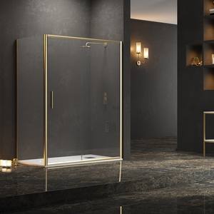 Kamalu KE-4000G 80x110 in oro opaco cabina doccia ad angolo - Product Image 1