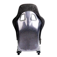 Sièges baquet de course universels en fibre de verre avec revêtement en tissu, style dégradé coloré pour le sim-racing