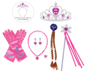 Disfraz de Princesa de las Nieves Anna con Capa y Joyas para Niña, Vestido de Fiesta, Éxito de Ventas 2023 para Halloween y Navidad - Product Image 6