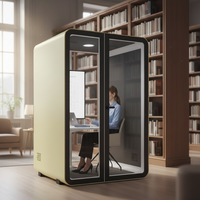 UNIBOOTH Cabines de travail insonorisées multifonctionnelles modernes et durables, avec cadre en aluminium de précision, pour la maison, le bureau, l'hôtel, le supermarché, l'entrepôt