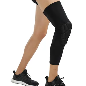 Protetor de compressão elástica de spandex, almofada de proteção para alívio de dor nas articulações, força de joelho e perna, cinta de apoio