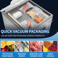 Machine de scellage sous vide de nourriture à chambre unique électrique DZ600 pour l'emballage sous vide de viande de poulet dans une pochette ou une feuille
