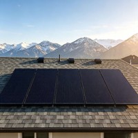 Panneau solaire monocristallin 150W tout noir, design élégant, module photovoltaïque pour caravane, yacht, aventure hors réseau