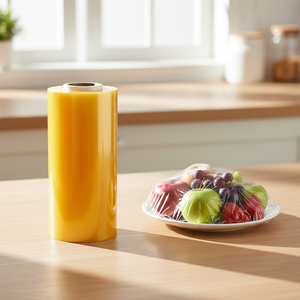 Film de PVC de Grado Alimenticio, Brillante, Resistente a la Humedad y Suave, Rollo <span class=keywords><strong>Jumbo</strong></span> Transparente de 300m para Empacar Frutas, Verduras, Pasteles y Galletas - Product Image 4