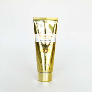 Flacon vide en <span class=keywords><strong>plastique</strong></span> aluminium doré, 50ml-400ml, 5 pièces, pour crème cosmétique, Tube <span class=keywords><strong>souple</strong></span> pour nettoyant de visage, conteneurs de Lotion à presser, 50g-400g - Product Image 4