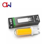 Ampoule LED G9COB 2.2W en verre céramique AC120V 220-250LM RA80 non dimmable sans scintillement 360 degrés garantie 2 ans Lustre en cristal