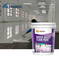 Pelapis Lantai Epoxy Dua Komponen Berbasis Air, Tahan Aus Industri, Cat Beton Kilap Tinggi untuk Garasi, Pabrik, Kantor