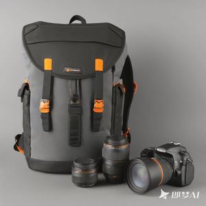 กระเป๋ากล้องหนังแคนวาสแบบสะพายข้าง/สะพายหลัง สไตล์วินเทจ สำหรับกล้อง DSLR ผลิตโดยโรงงานมาตรฐาน BSCI รับผลิตแบบ OEM - Product Image 3