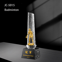 Trophée de tennis de table en métal poli écologique Jadevertu pour les événements sportifs